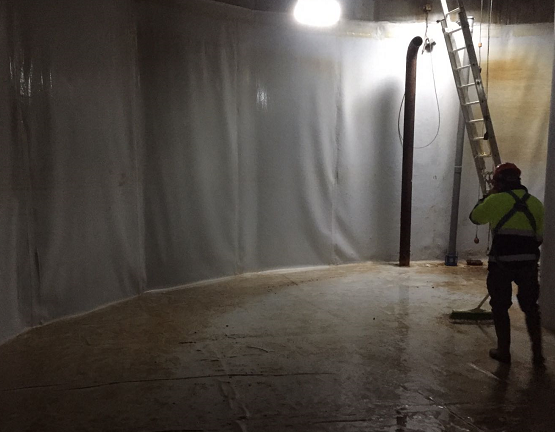 Ir a la noticia Aquanex undertakes works to repair the water tanks of the Lácara Los Baldíos Municipal Association