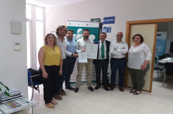 Ir a la noticia Aquanex and UTE Alburquerque receive the 2017 Bonus Diploma in occupational health and safety